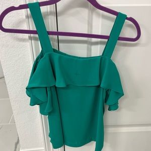 Bright Green Sleeveless Blouse